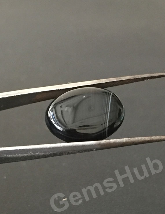 Natural Certified Sulemani Black Hakik Stone, weight - 9.00 ct